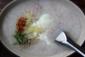 Cháo gừng giải cảm