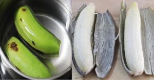 Chuối xanh luộc