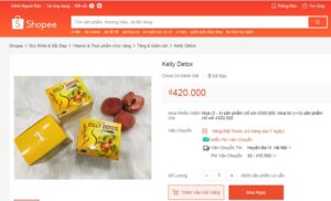 Có nên mua trà giảm cân trên shopee