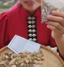 Một hình ành trong video quảng cáo hạt sang trắng trên Tiktok