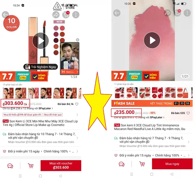 Kể cả shopee Mall khi mua cũng cần kiểm tra kỹ lưỡng khi đặt và khi nhận hàng
